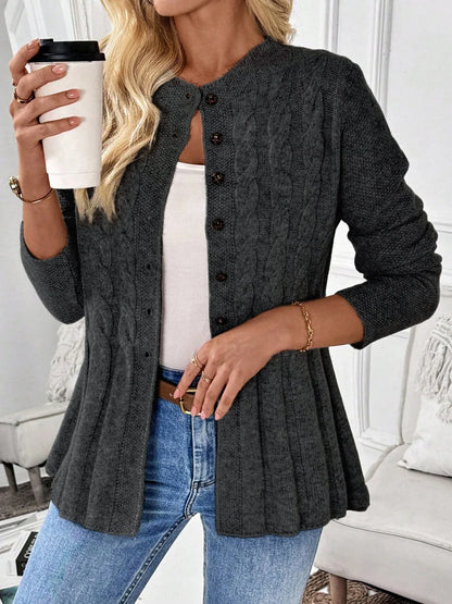 Cléa Cardigan Côtelé Élégant