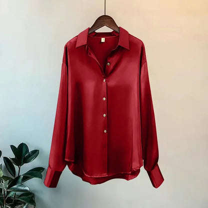 Elvire Satin Blouse – Sleek, Elegant Satin Top