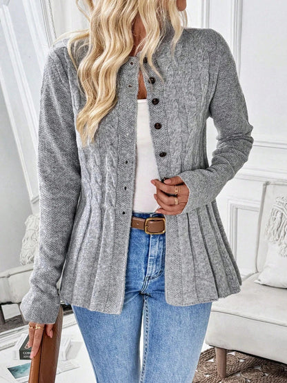 Cléa Cardigan Côtelé Élégant