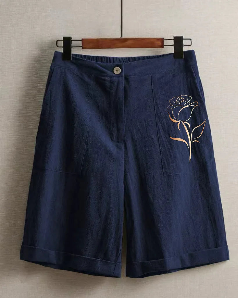 Linen Rose Shorts