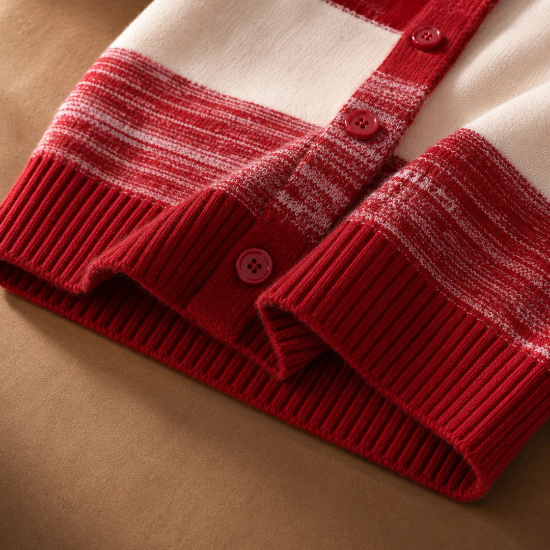 Cozy Striped Knit Cardigan sweater