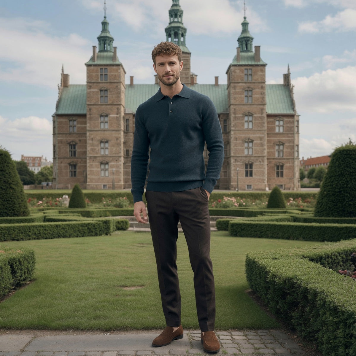 Trey Premium Cashmere Polo Sweater