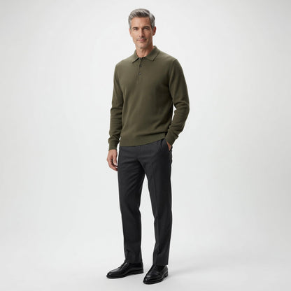 Trey Premium Cashmere Polo Sweater