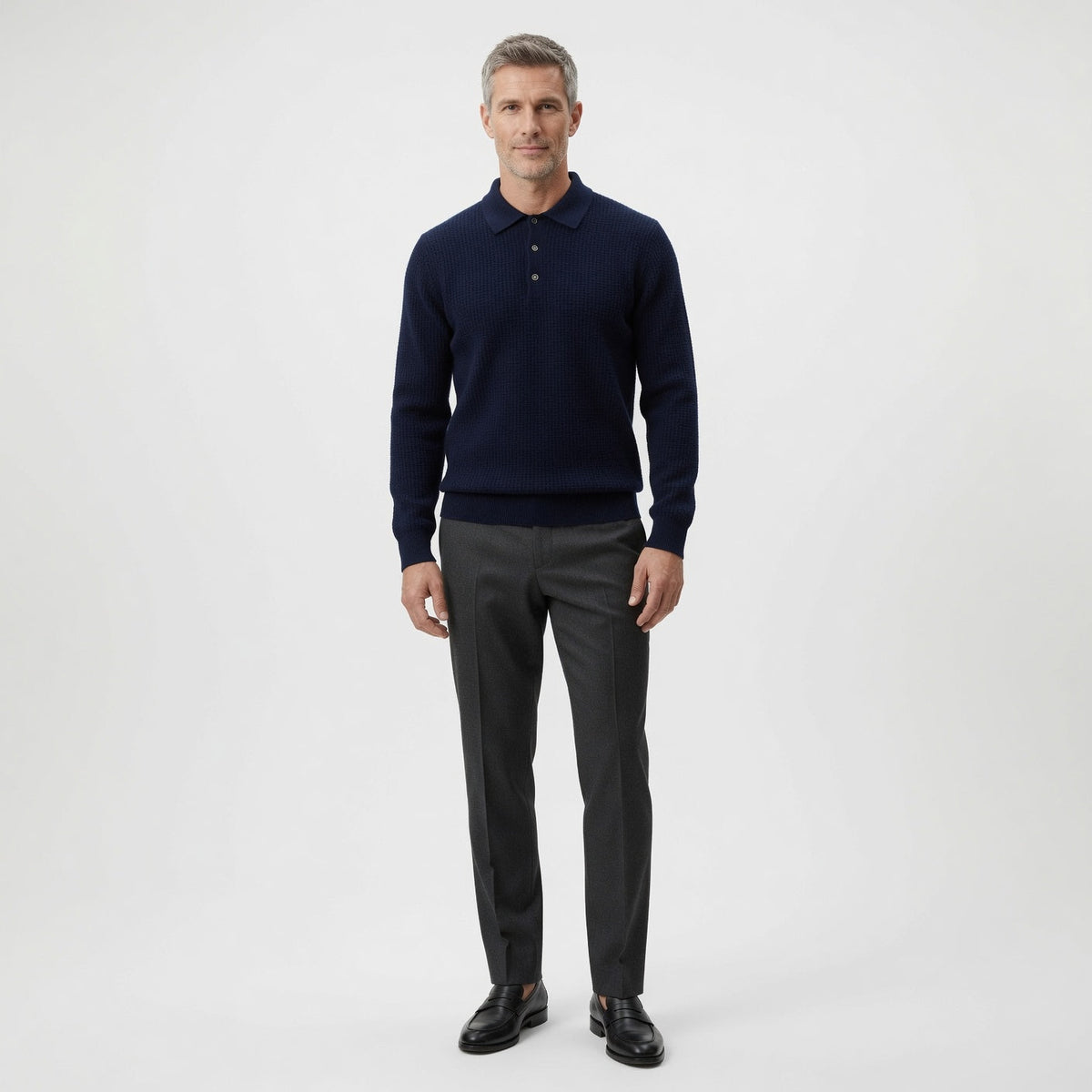 Trey Premium Cashmere Polo Sweater