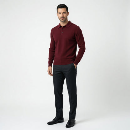 Trey Premium Cashmere Polo Sweater