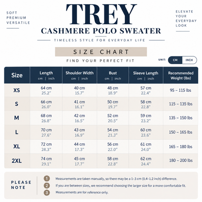 Trey Premium Cashmere Polo Sweater