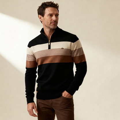 Burk Stylish Quarter-Zip Sweater