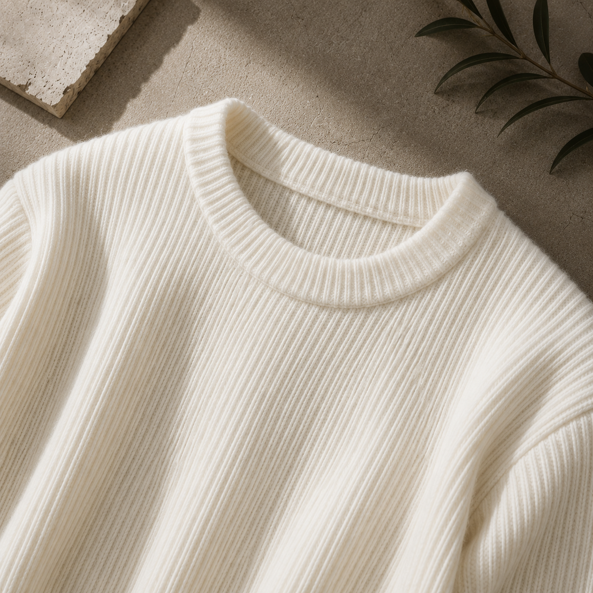 Bergamo Textured Ribbed Knit Sweater