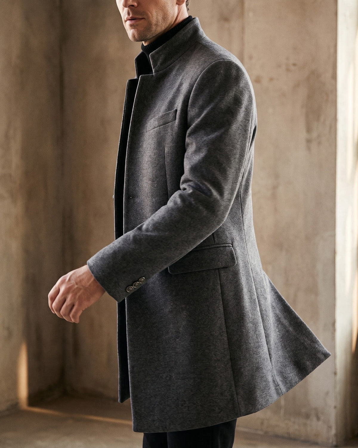 Sergio Premium Wool Overcoat