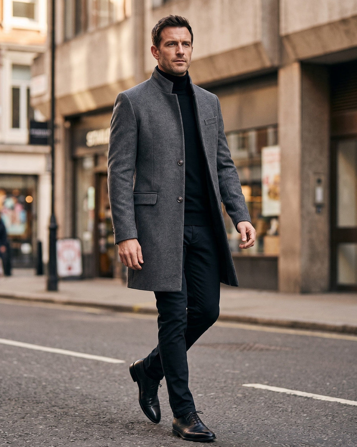 Sergio Premium Wool Overcoat