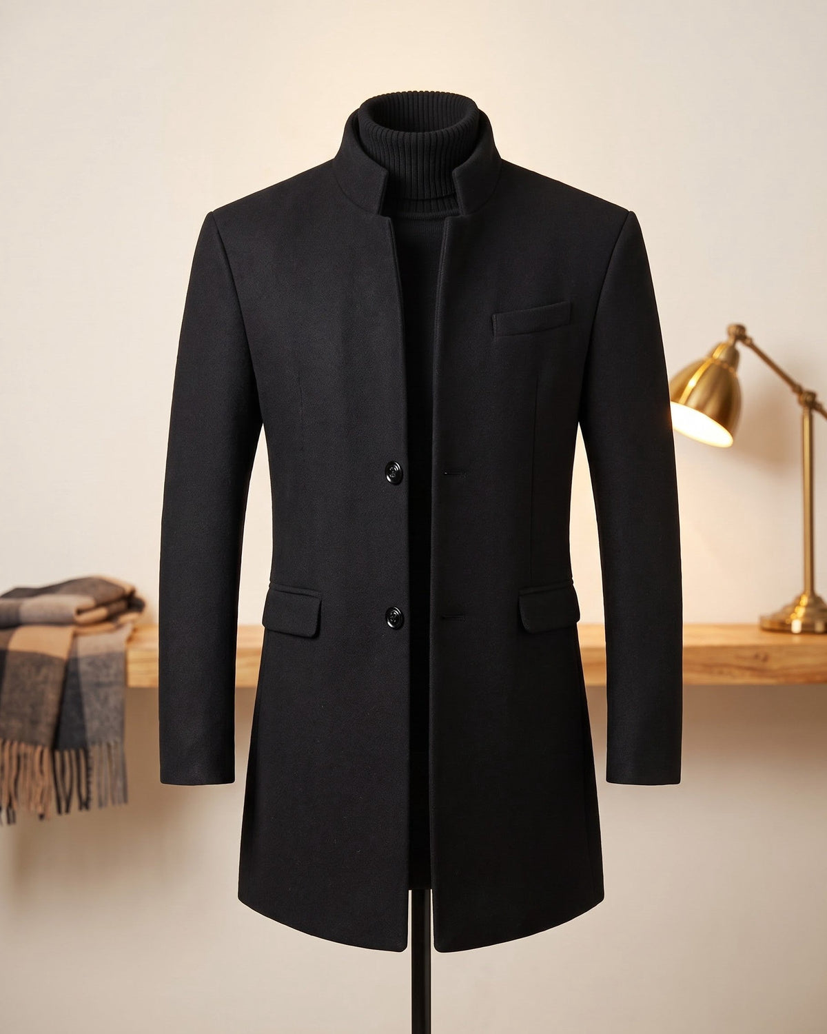 Sergio Premium Wool Overcoat