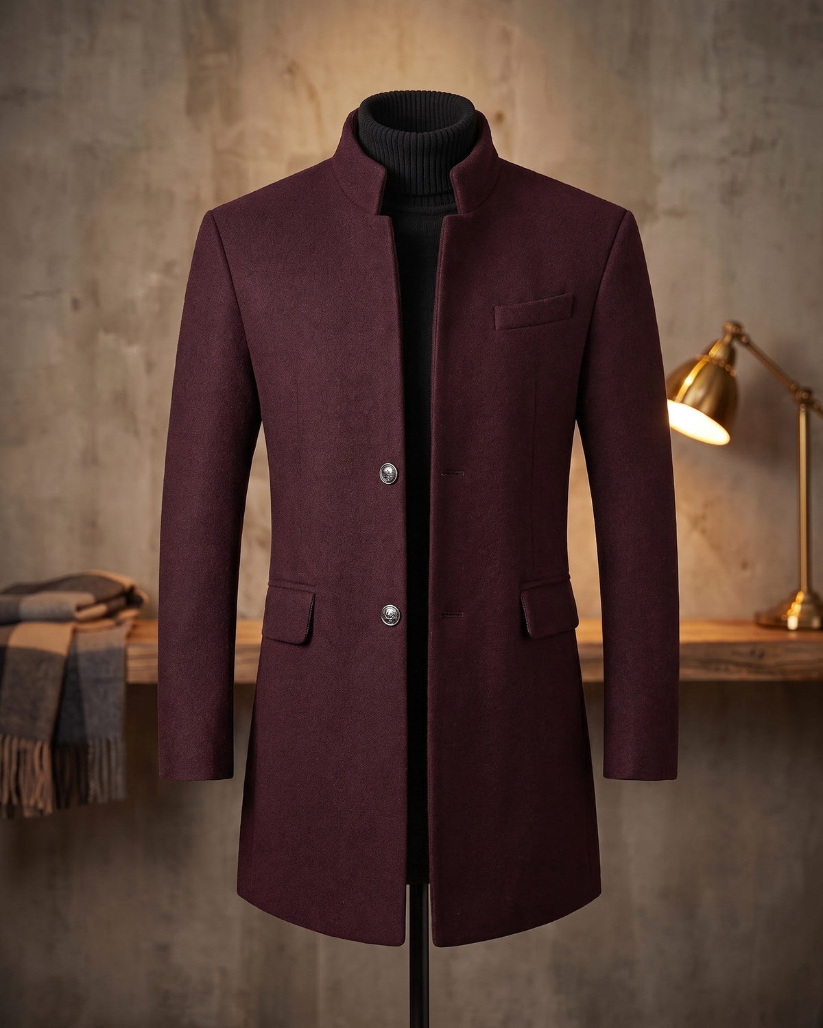 Sergio Premium Wool Overcoat