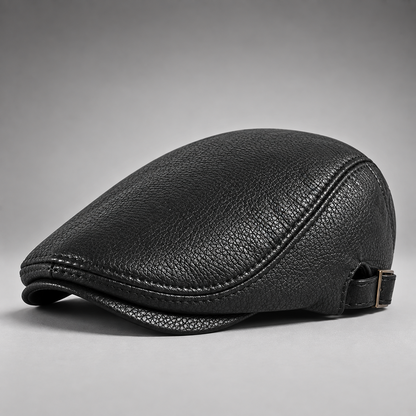 Hudson Leather Driving Cap