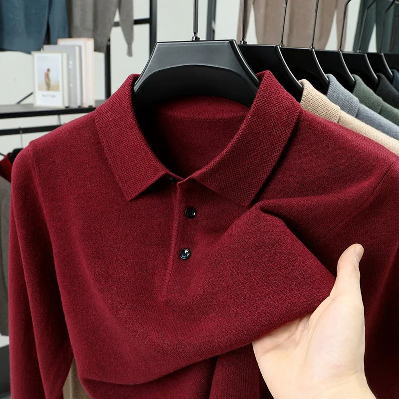 Trey Premium Cashmere Polo Sweater