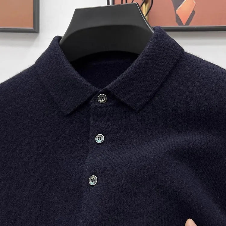 Trey Premium Cashmere Polo Sweater
