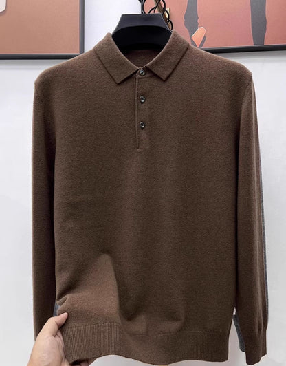 Trey Premium Cashmere Polo Sweater