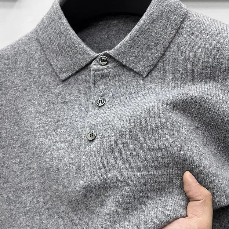 Trey Premium Cashmere Polo Sweater