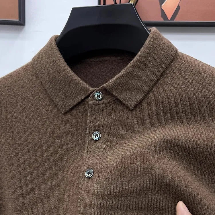 Trey Premium Cashmere Polo Sweater