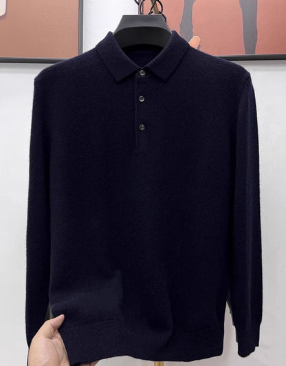 Trey Premium Cashmere Polo Sweater
