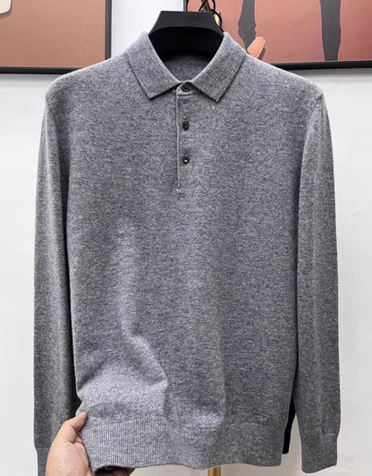 Trey Premium Cashmere Polo Sweater
