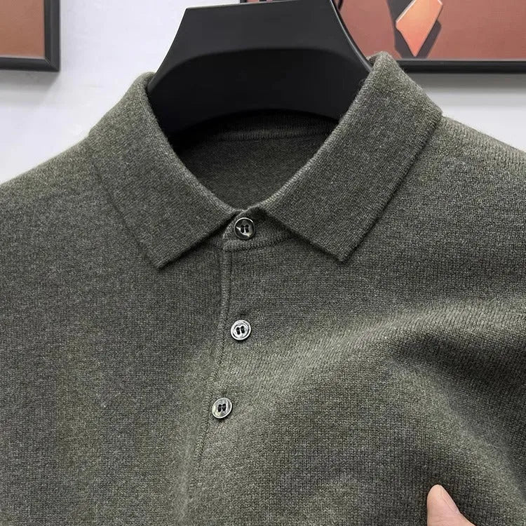 Trey Premium Cashmere Polo Sweater