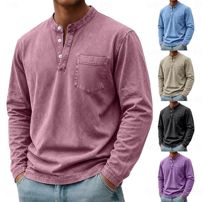 Saltwater Long-Sleeve Henley Shirt