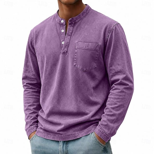 Saltwater Long-Sleeve Henley Shirt