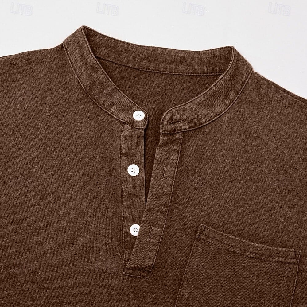 Saltwater Long-Sleeve Henley Shirt