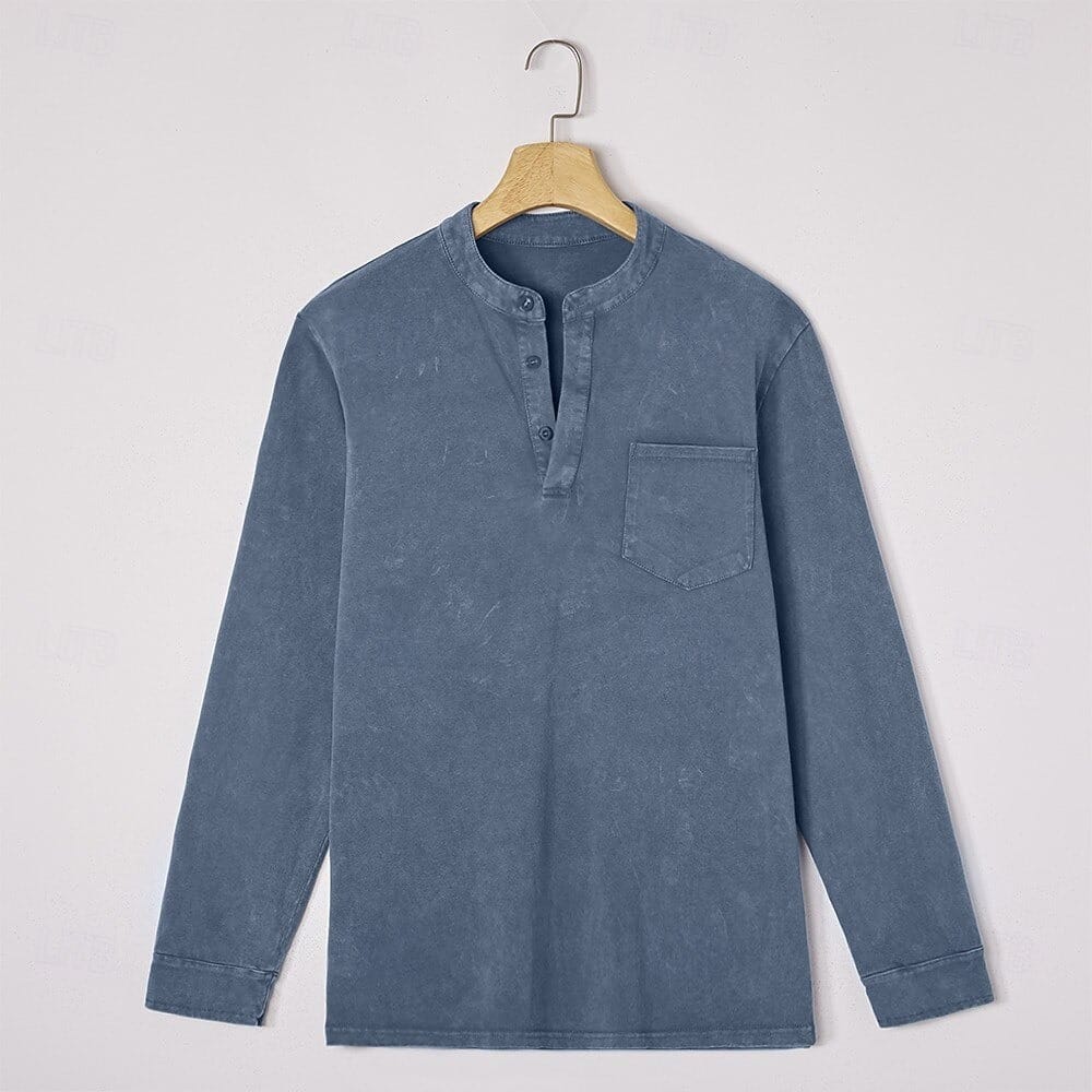 Saltwater Long-Sleeve Henley Shirt