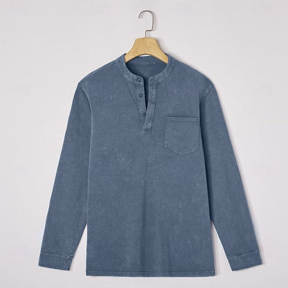 Saltwater Long-Sleeve Henley Shirt