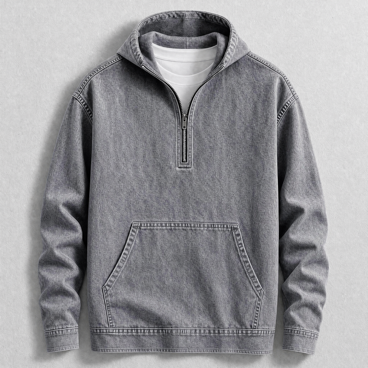 Carter Denim Hoodie – Stylish Casual Jacket for Everyday Wear