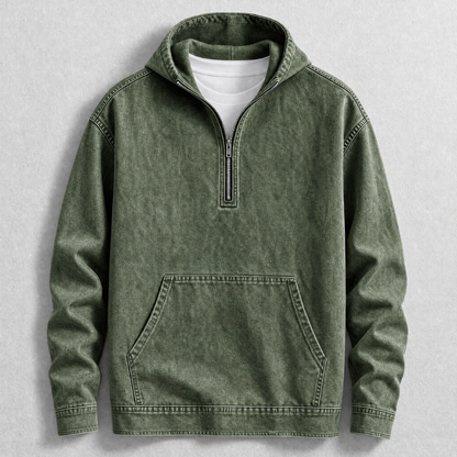 Carter Denim Hoodie – Stylish Casual Jacket for Everyday Wear