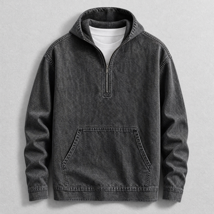 Carter Denim Hoodie – Stylish Casual Jacket for Everyday Wear