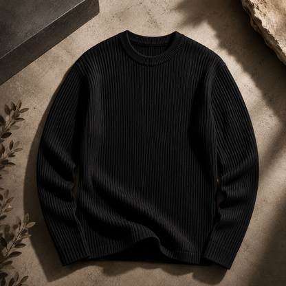 Bergamo Textured Ribbed Knit Sweater