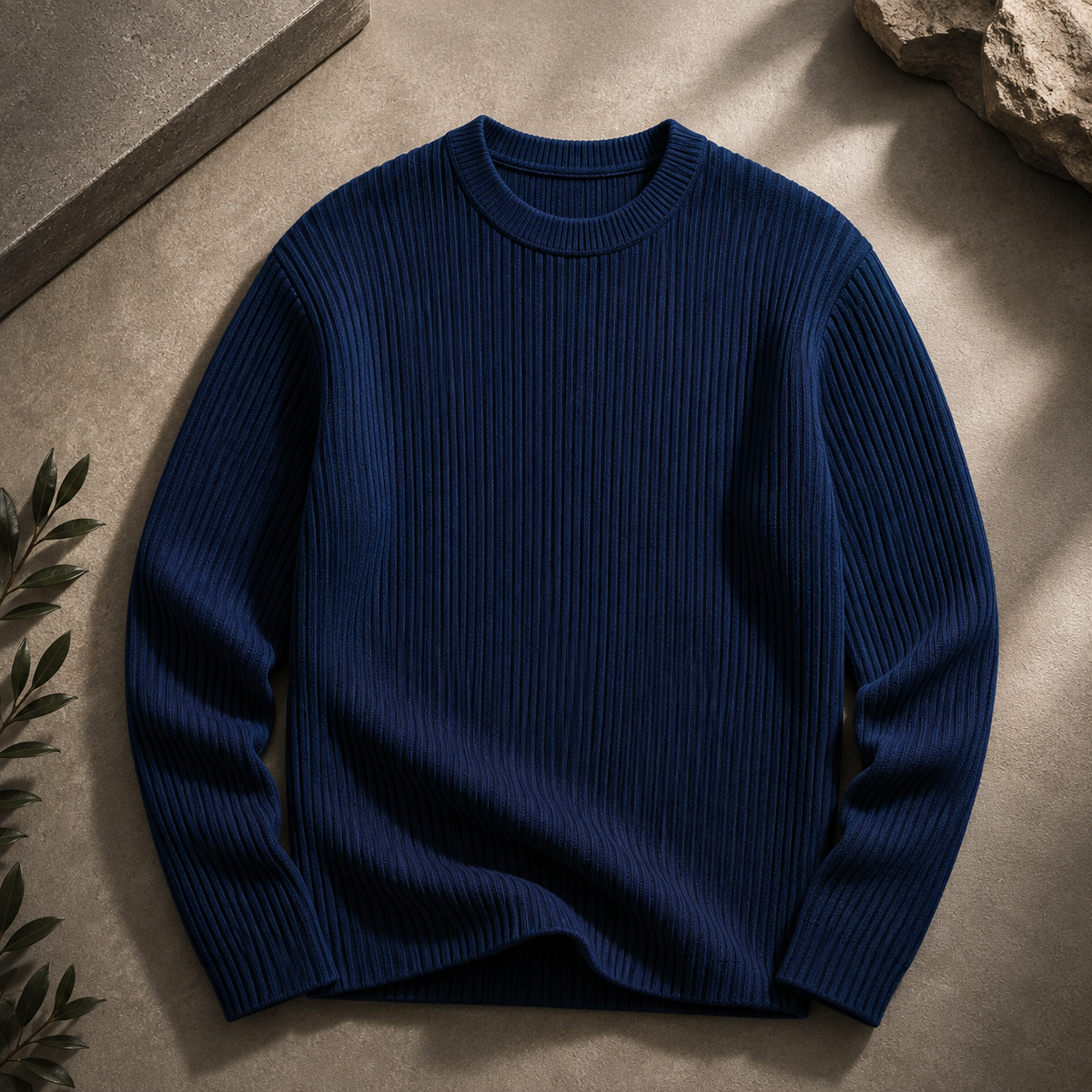 Bergamo Textured Ribbed Knit Sweater