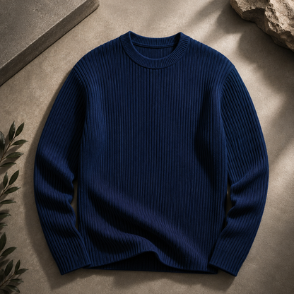 Bergamo Textured Ribbed Knit Sweater